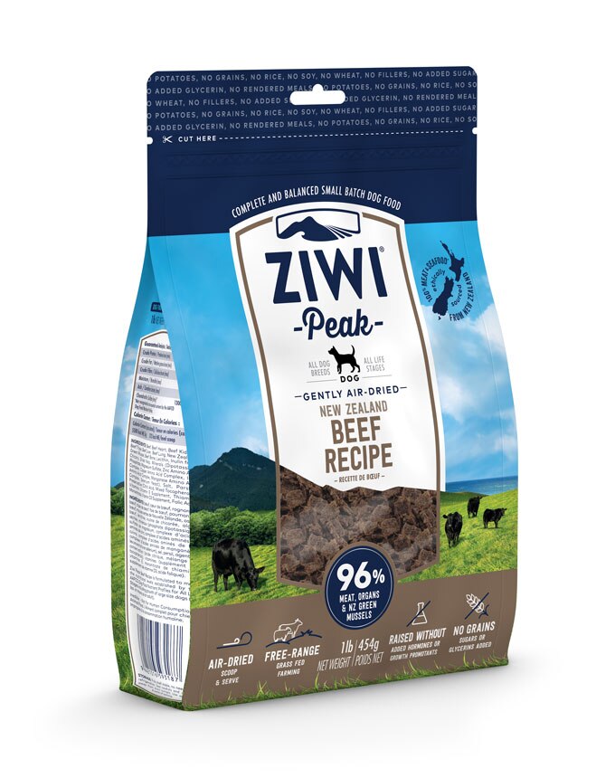 ZIwi Peak Beef Air Dried Dog Food - 454g